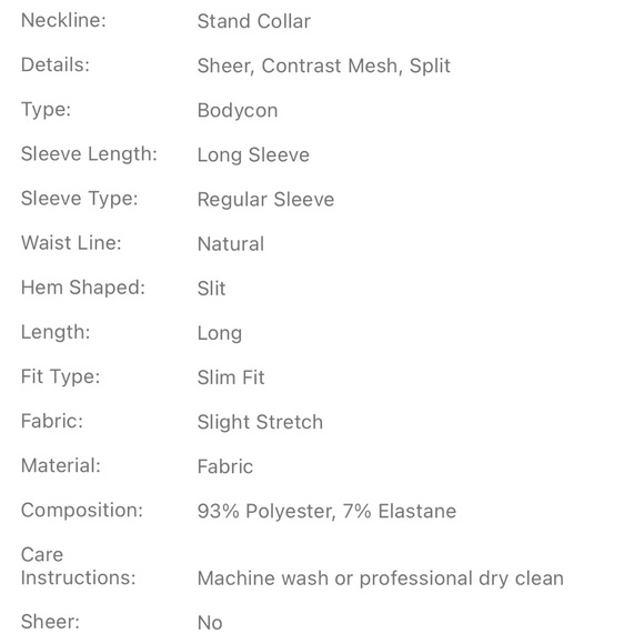 Mock Neck Contrast Mesh Sheer Split Back
Bodycon Dress - Black Shimmer Glitter - Picture 11 of 11